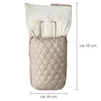 Vognpose Recy XL i 100 % resirkulert polyester sandkrem sideprofil