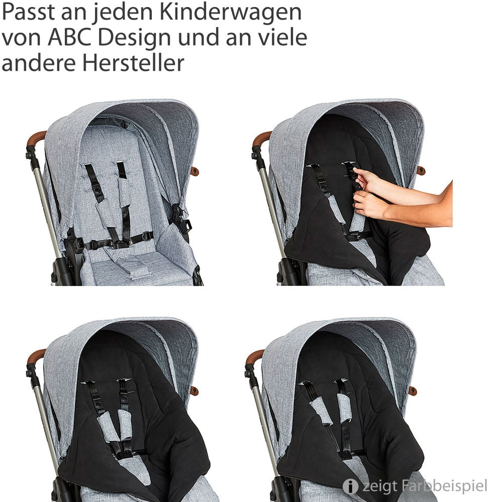 Vognpose vinter pine 95,5 x 48 cm - ABC Design montert på barnevogn
