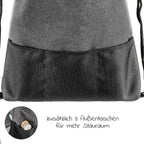 Vognveske med lommer og ryggsekkfunksjon 43x33 cm - Zamboo pakket med babyutstyr