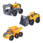 Volvo anleggskjøretøy Construction sett 3-pack forfra