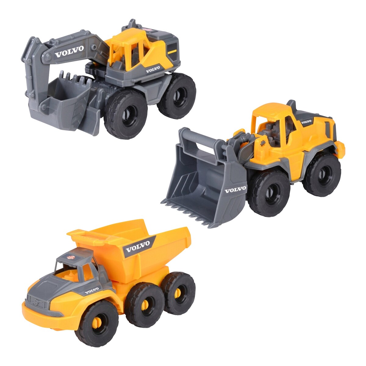 Volvo anleggskjøretøy Construction sett 3-pack forfra