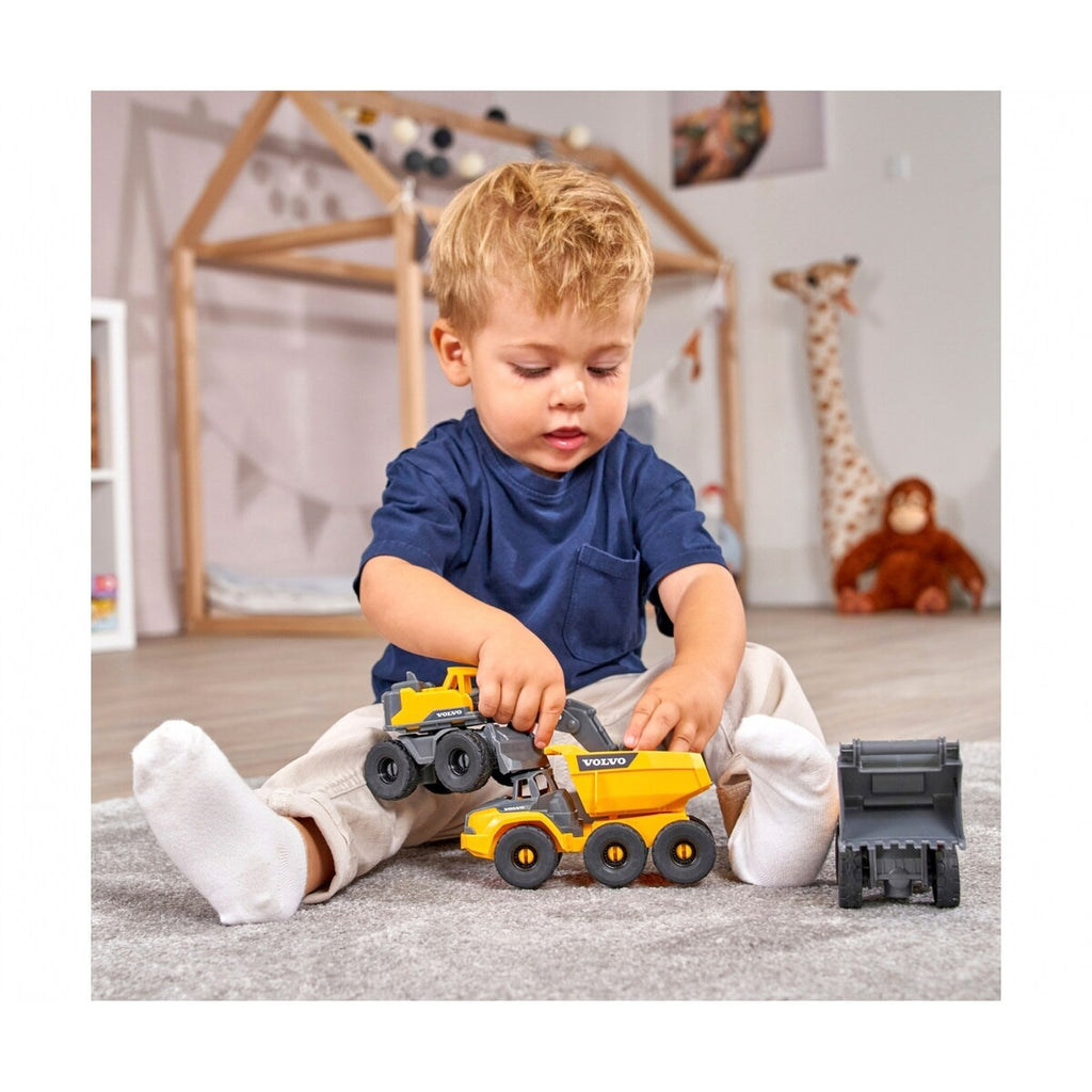Volvo anleggskjøretøy Construction sett 3-pack bakside