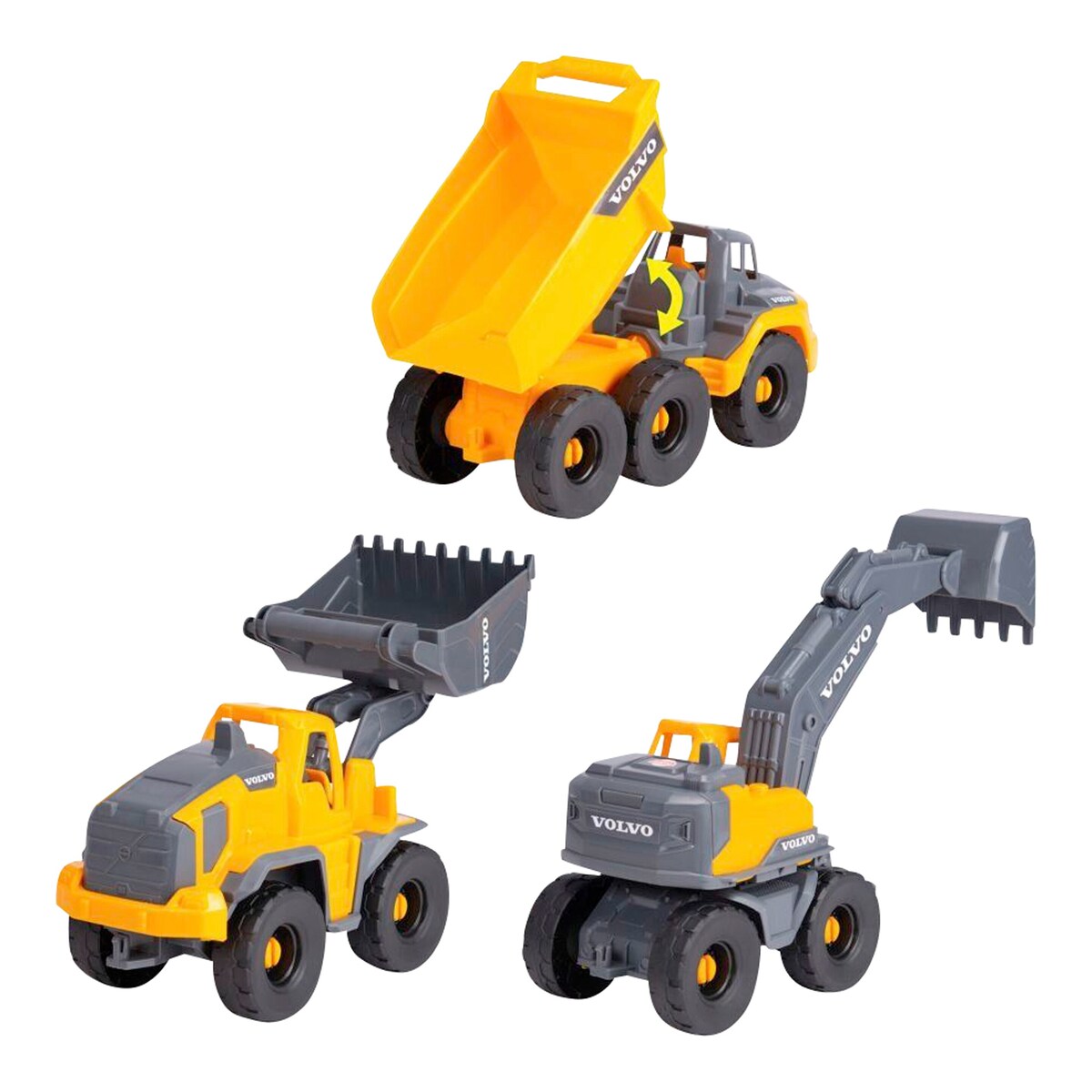 Volvo anleggskjøretøy Tough Work Force 3-pk 26 cm detalj av bevegelige deler