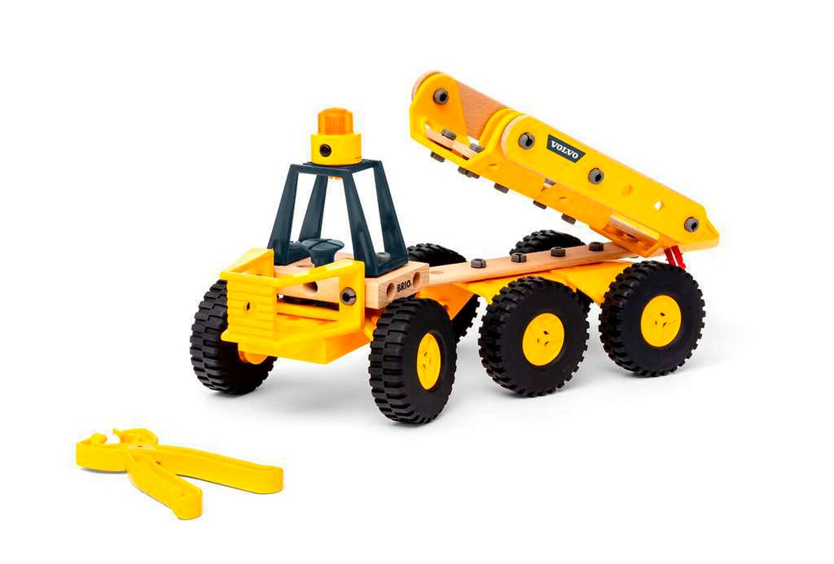 Volvo dumper byggesett fra 3 år - BRIO Builder forfra