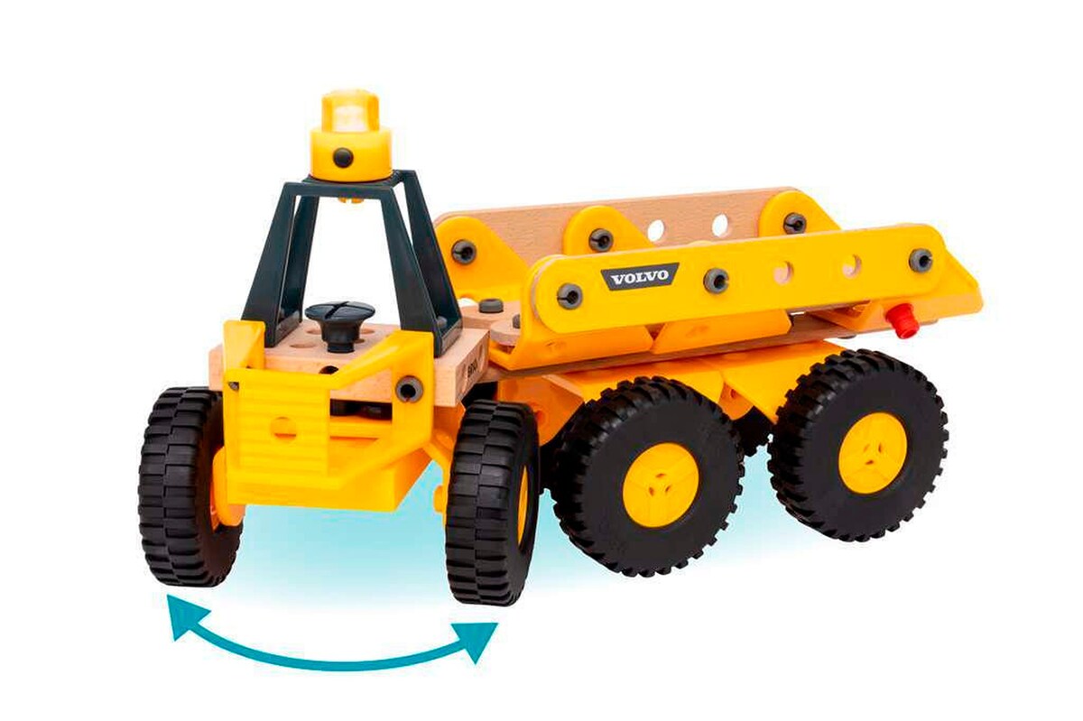 Volvo dumper byggesett fra 3 år - BRIO Builder montert sett