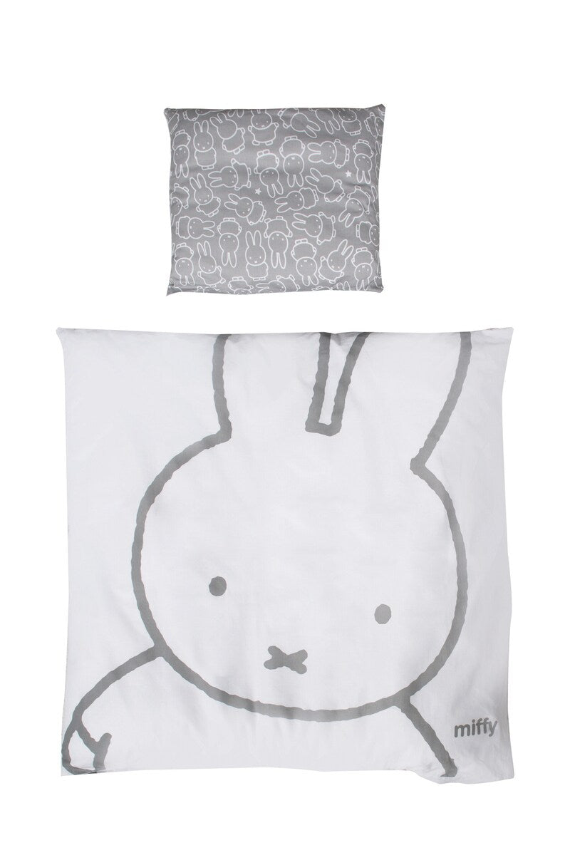 Vuggesengesett 2-delt Miffy 80x80 cm og 40x35 cm forfra