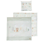Vuggesett 2-delt Woodland Buddies 80x80 cm bomull bakside