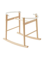 Vuggestativ i tre 77x49,5x58,5 cm fra fødsel sett bakfra