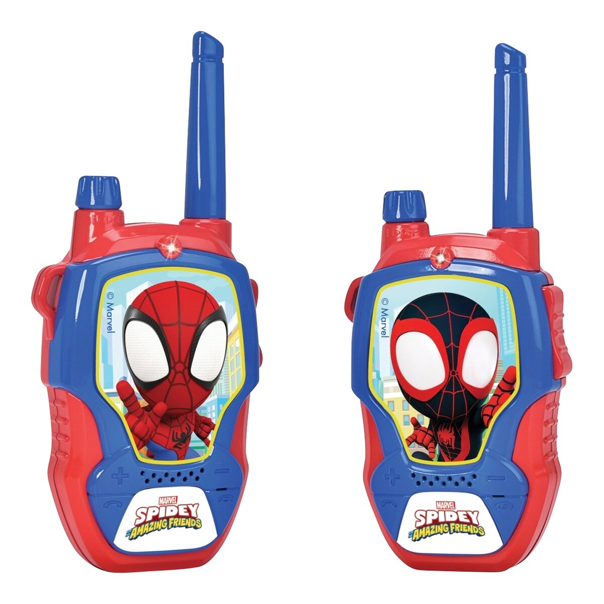Walkie talkie Spidey forfra med Spidey-design