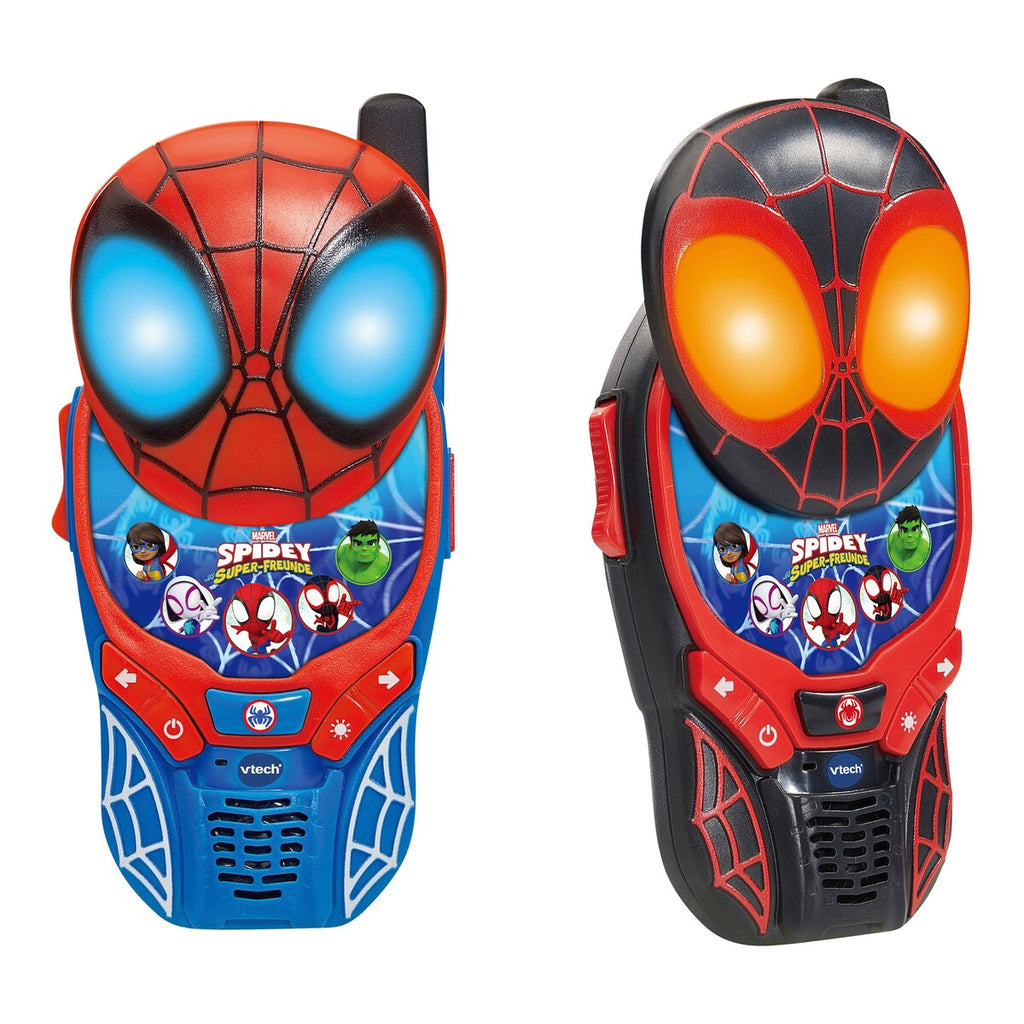 Walkie-talkies Spidey og hans supervenner nærbilde av LED-lys