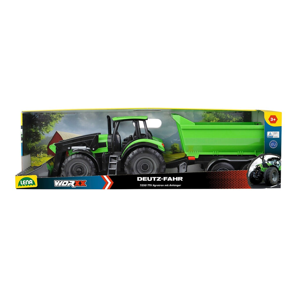 WORXX traktor Deutz-Fahr med tilhenger 74 cm montert i lek