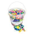 XL strykeperlesett i bøtte 1400 stk neon og pastell Playbox sett med fargerike perler